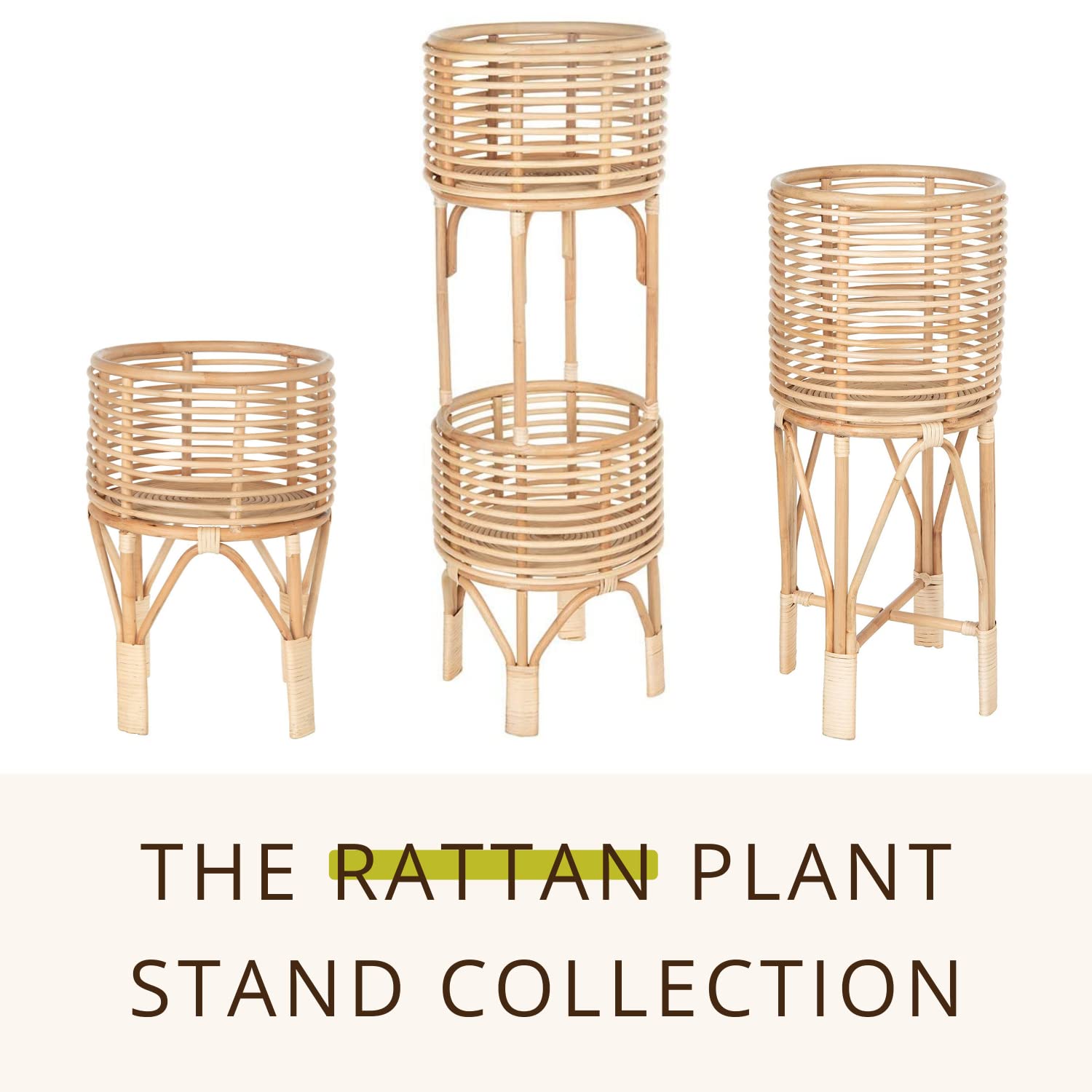 Rattan Indoor Plant Stand - From Where - 