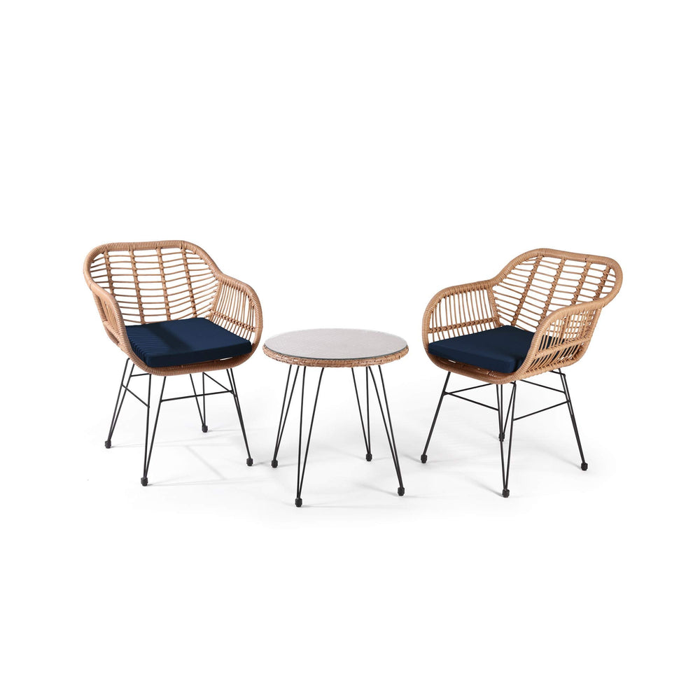 Rattan Patio Conversation Chair Set - From Where - 