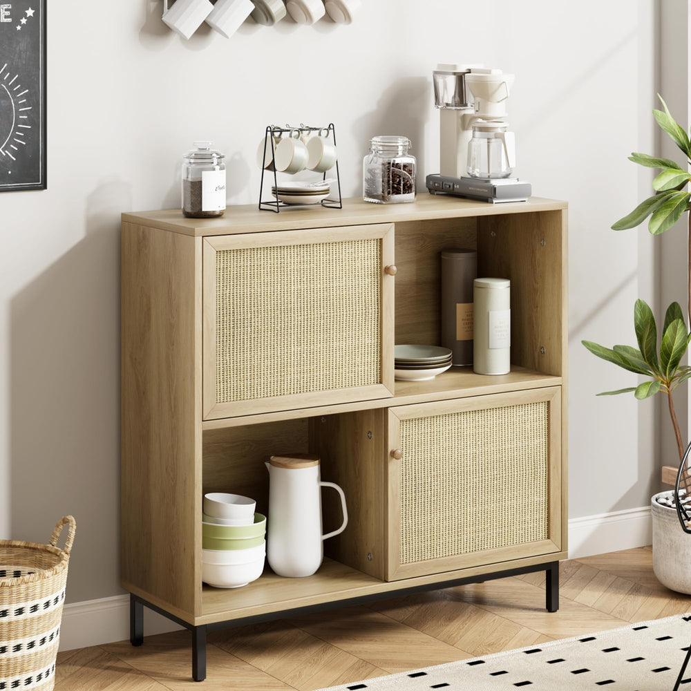 Rattan Sideboard Coffee Bar Cabinet - From Where - 
