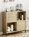 Rattan Sideboard Coffee Bar Cabinet - From Where - 