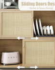 Rattan Sideboard Coffee Bar Cabinet - From Where - 