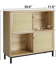 Rattan Sideboard Coffee Bar Cabinet - From Where - 