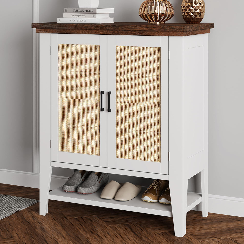 Rattan Storage Cabinet with Doors - From Where - 