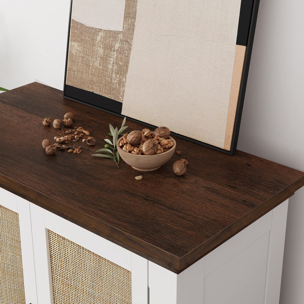 Rattan Storage Cabinet with Doors - From Where - 