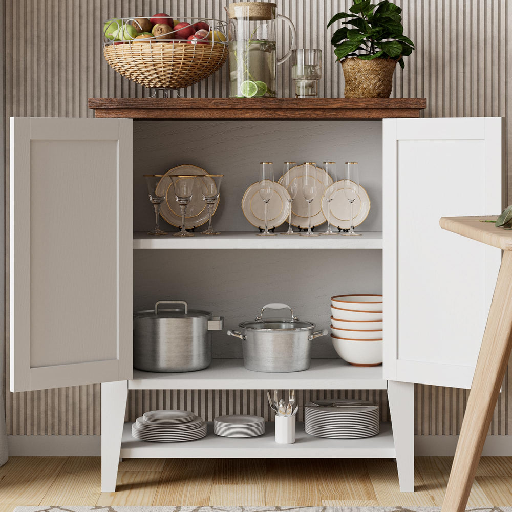 Rattan Storage Cabinet with Doors - From Where - 