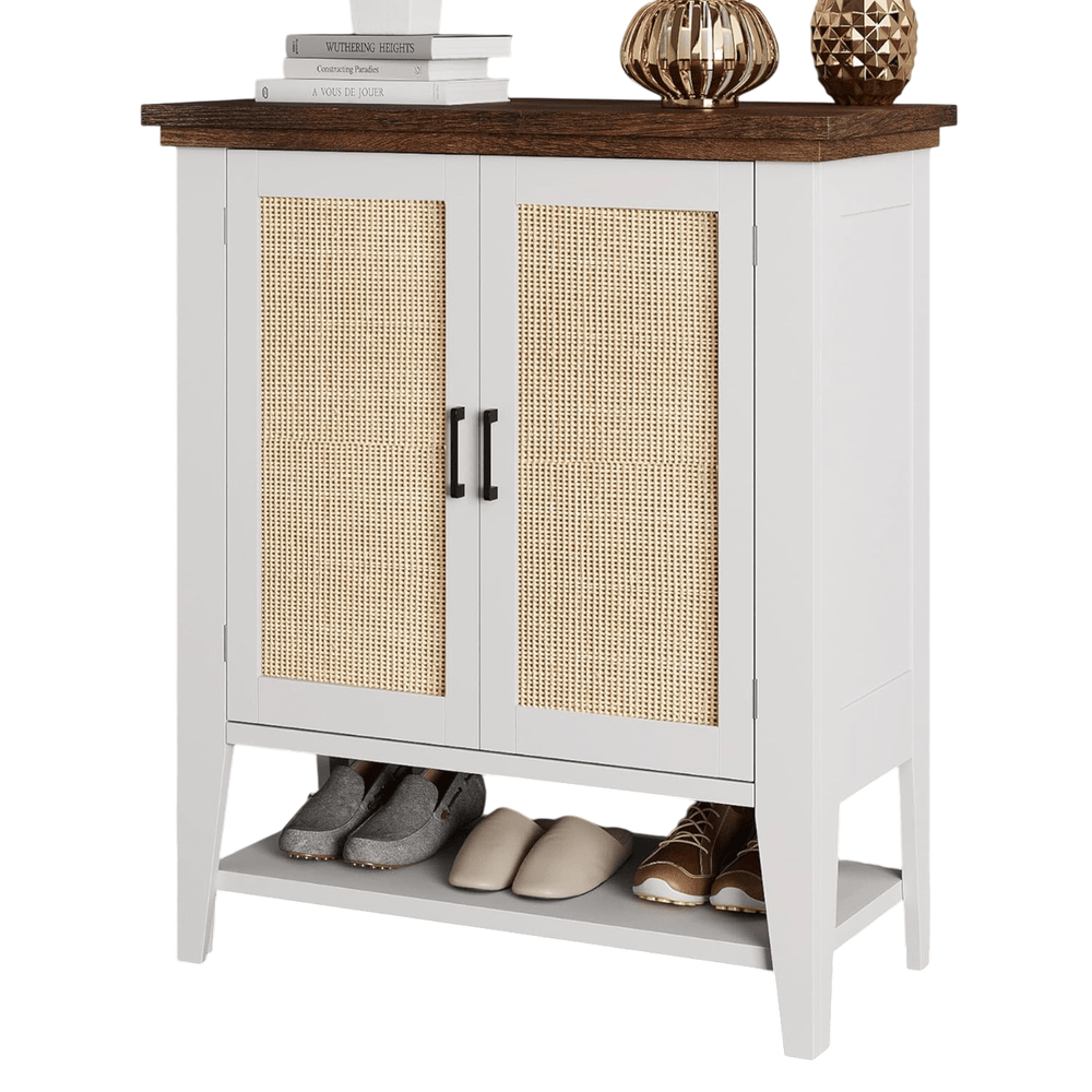 Rattan Storage Cabinet with Doors - From Where - 
