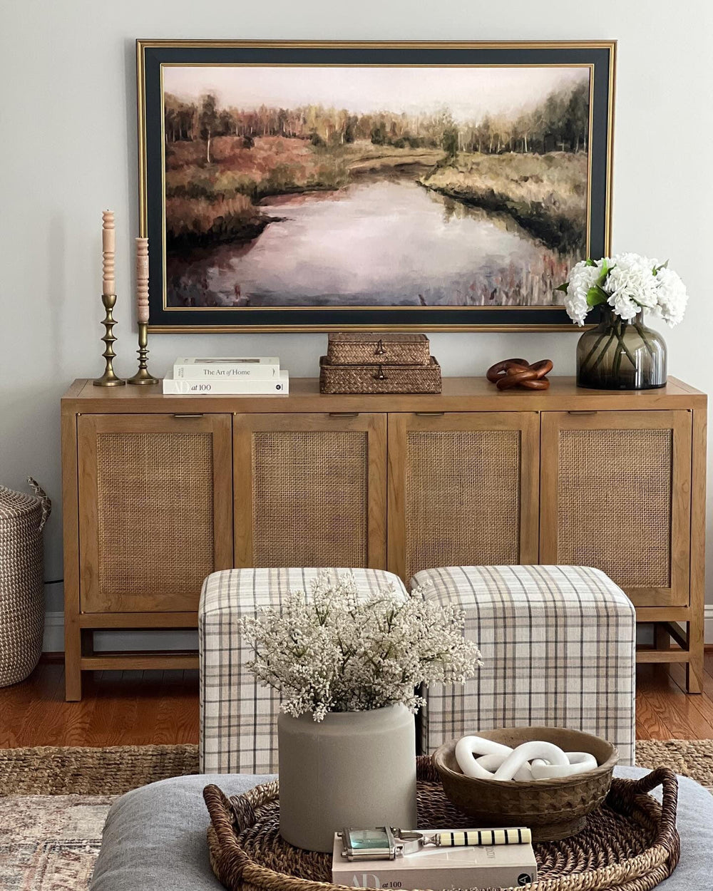 Rattan Storage Media Console - From Where - 