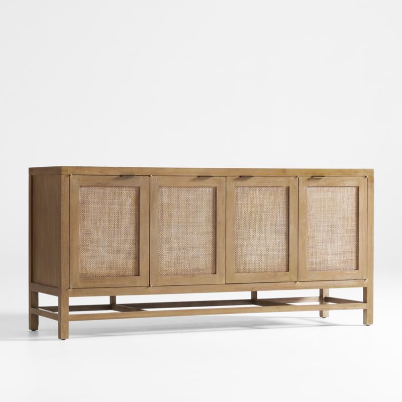 Rattan Storage Media Console - From Where - 
