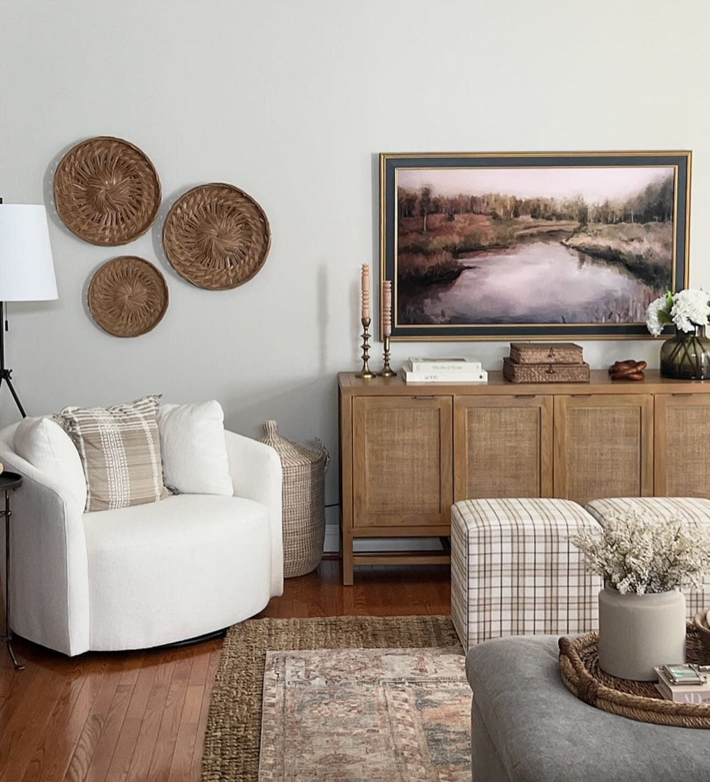 Rattan Storage Media Console - From Where - 