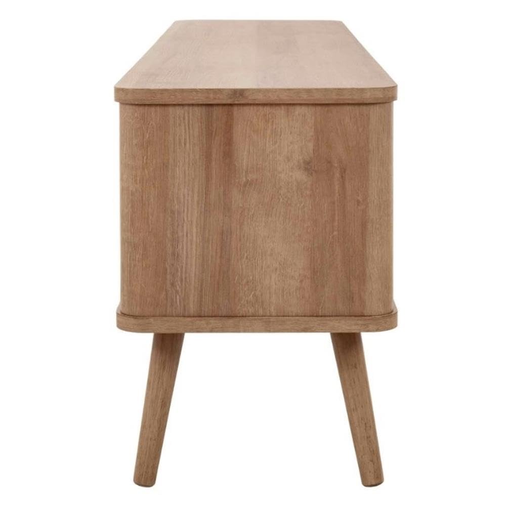 Rattan TV Stand in Natural Oak - From Where - 
