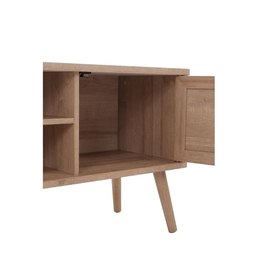 Rattan TV Stand in Natural Oak - From Where - 