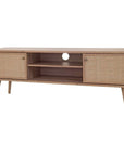 Rattan TV Stand in Natural Oak - From Where - 