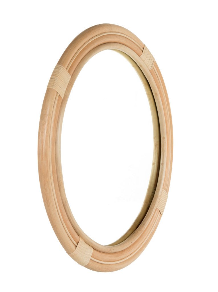 Rattan Wall Mirror - From Where - 