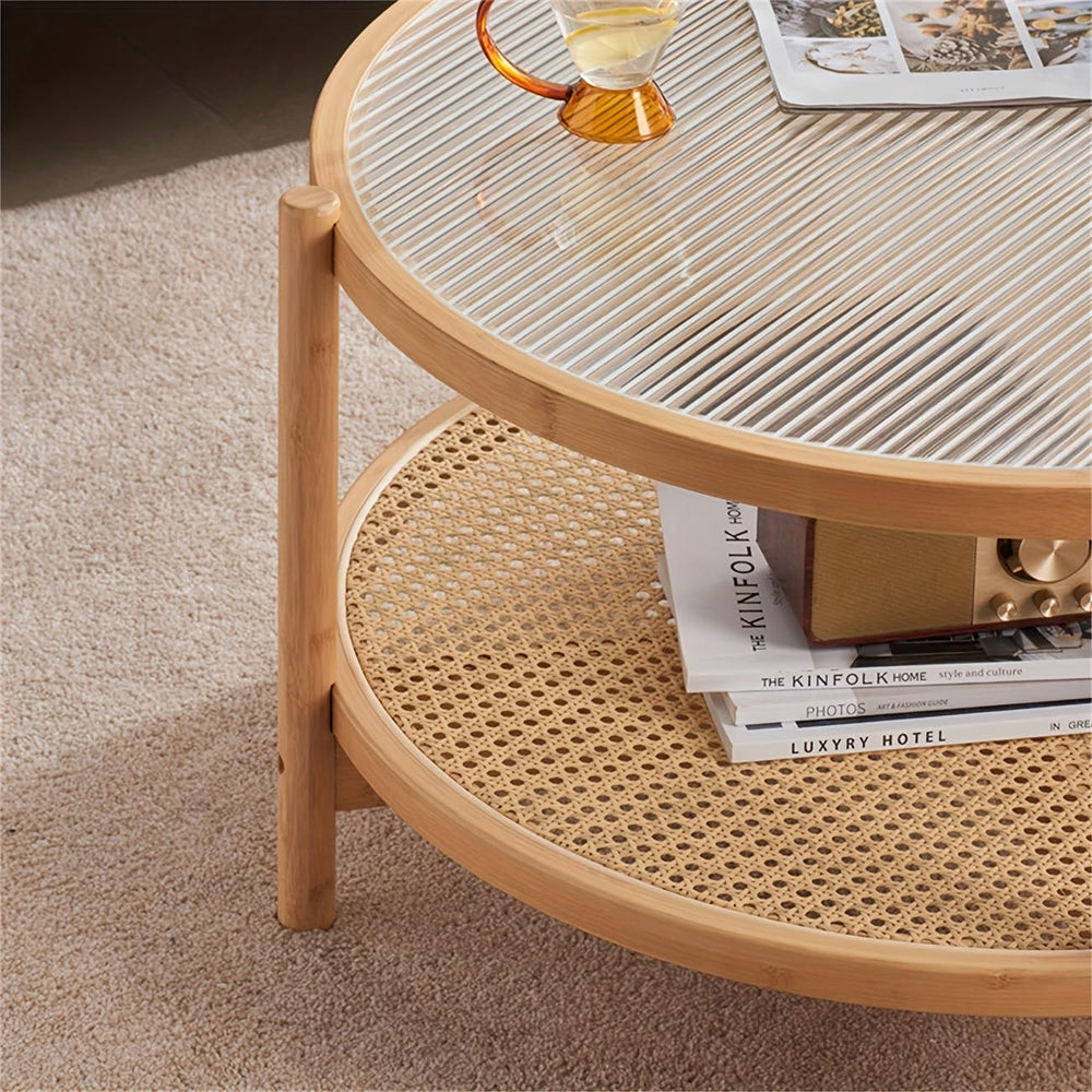 Rattan Woven Coffee Table - From Where - 