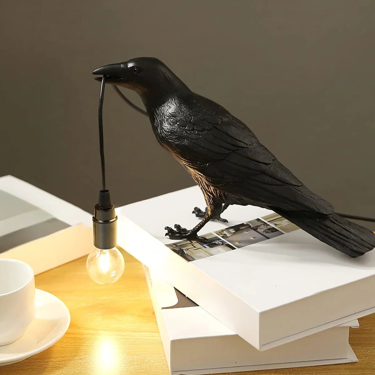 Raven Novelty Table Lamp - From Where - 