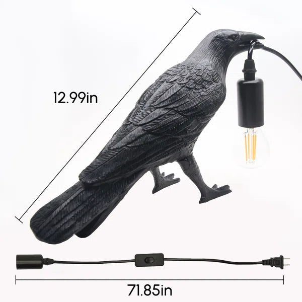 Raven Novelty Table Lamp - From Where - 