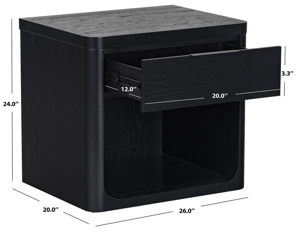Raylie 1 Drawer Wood Nightstand - From Where Finds - 