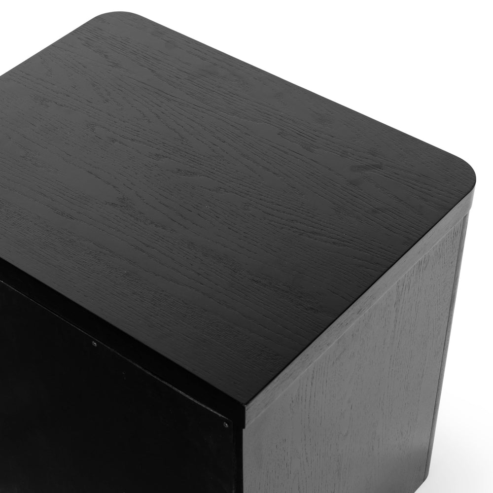 Raylie Black 1 - Drawer Nightstand - From Where - 