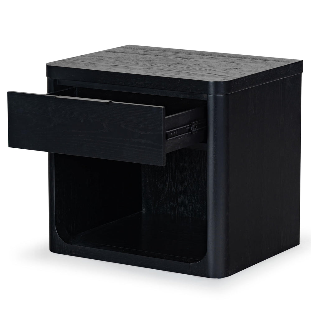 Raylie Black 1 - Drawer Nightstand - From Where - 