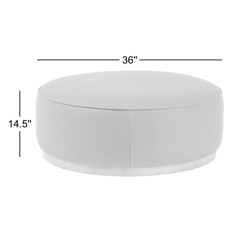 Rayna 36" Round Cocktail Ottoman - From Where - 