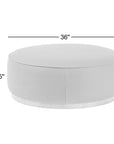 Rayna 36" Round Cocktail Ottoman - From Where - 