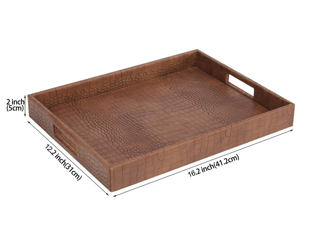 Rectangle Serving Tray with Hole Handle - From Where - 