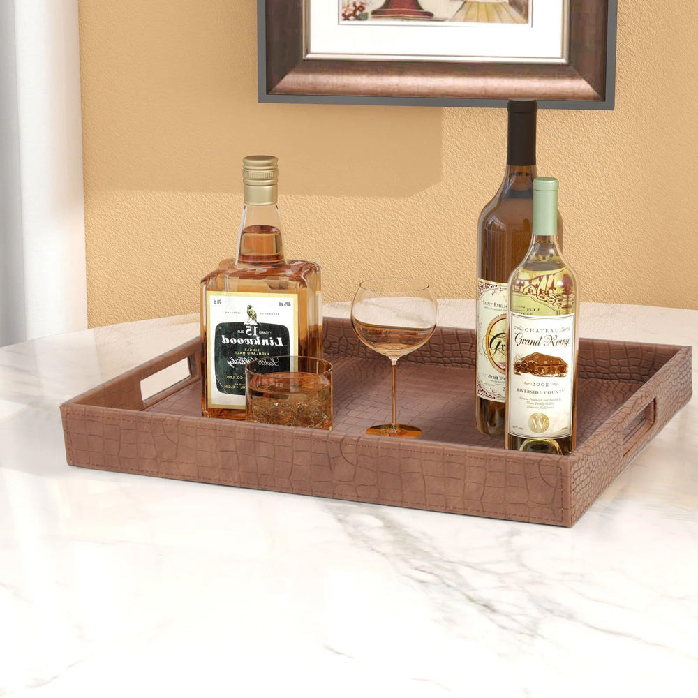 Rectangle Serving Tray with Hole Handle - From Where - 