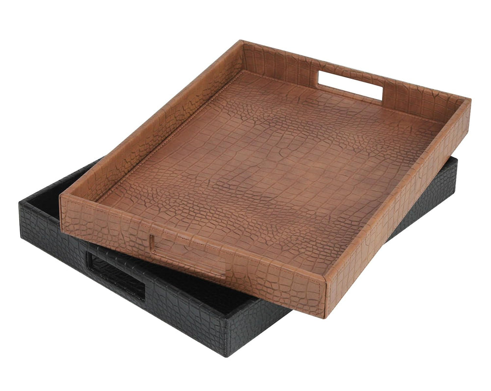 Rectangle Serving Tray with Hole Handle - From Where - 