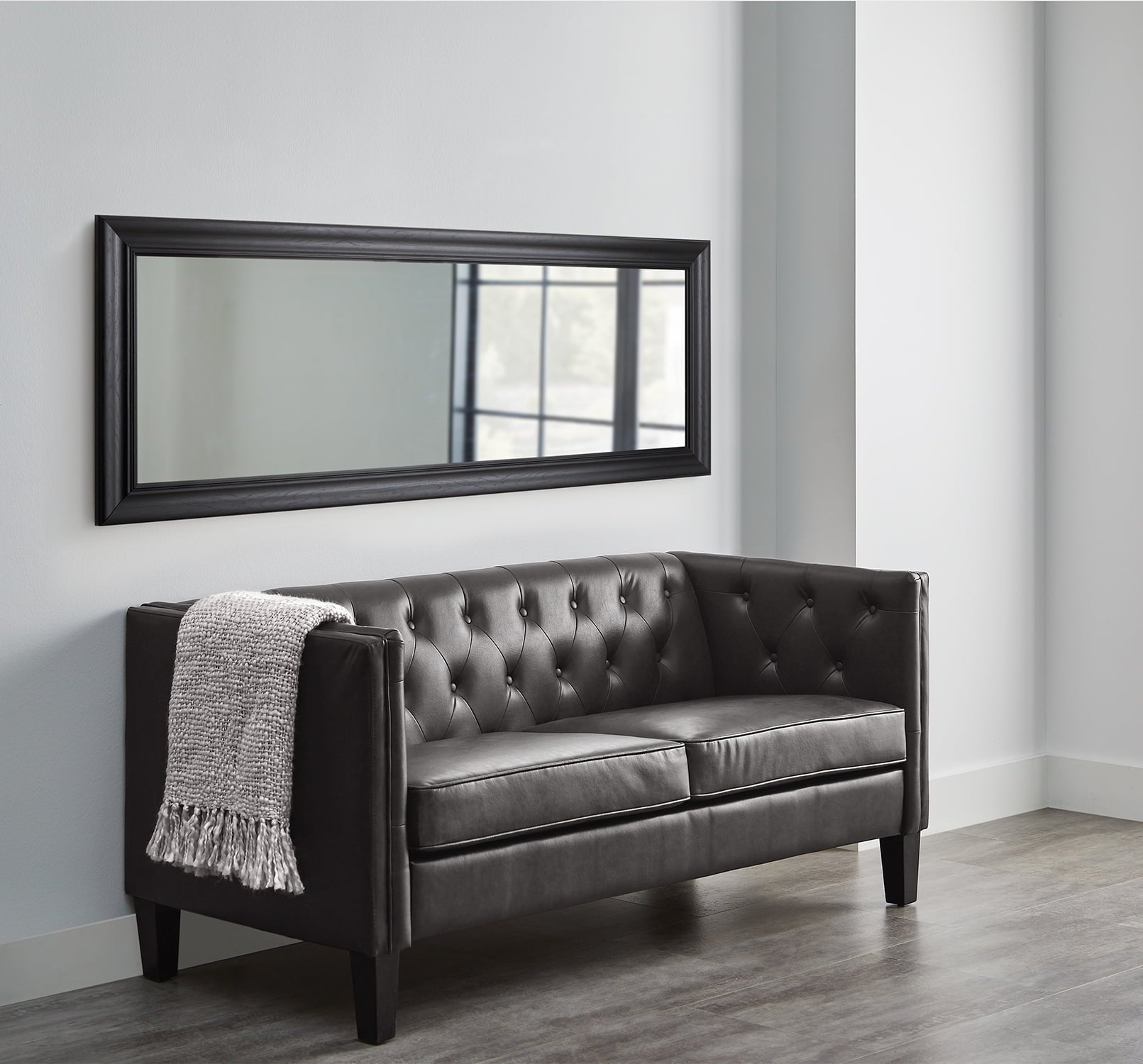 Rectangular Full Length Gray Mirror - From Where - 
