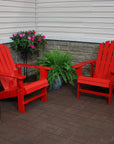 Red Adirondack Chair Set of 2 - From Where - 