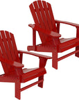 Red Adirondack Chair Set of 2 - From Where - 