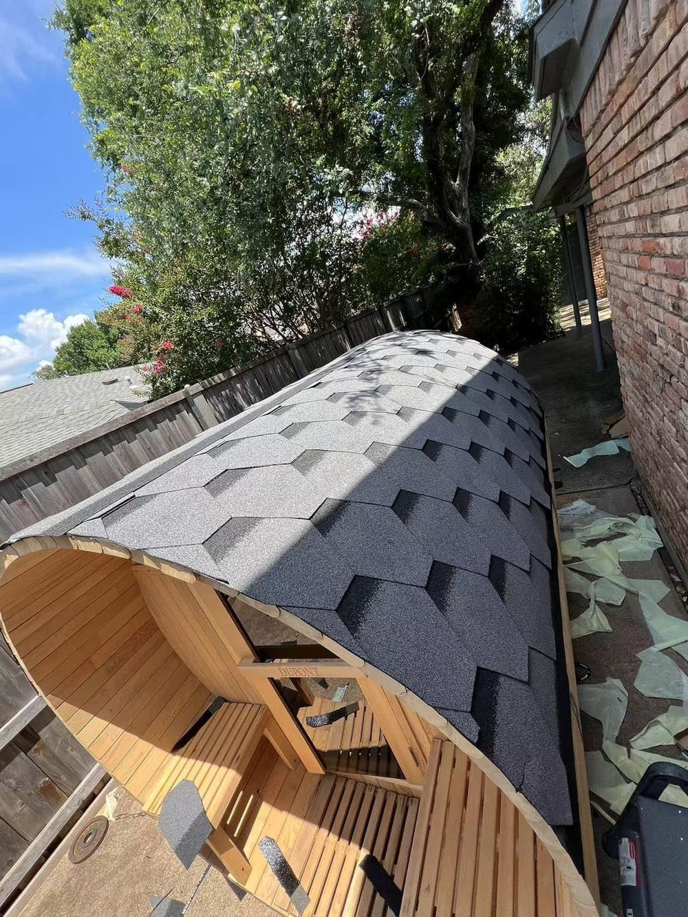 Red Cedar Barrel Outdoor Sauna - From Where - 