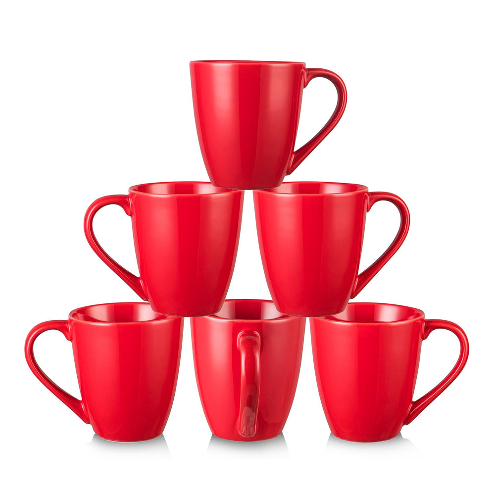 Red Ceramic Coffee Mug Set - From Where - 