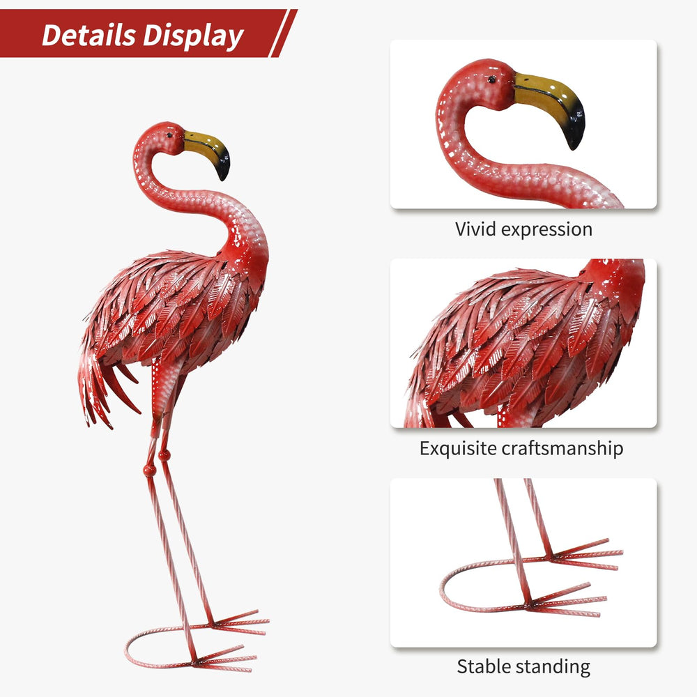 Red Flamingo Statues (Set of 2) - From Where - 