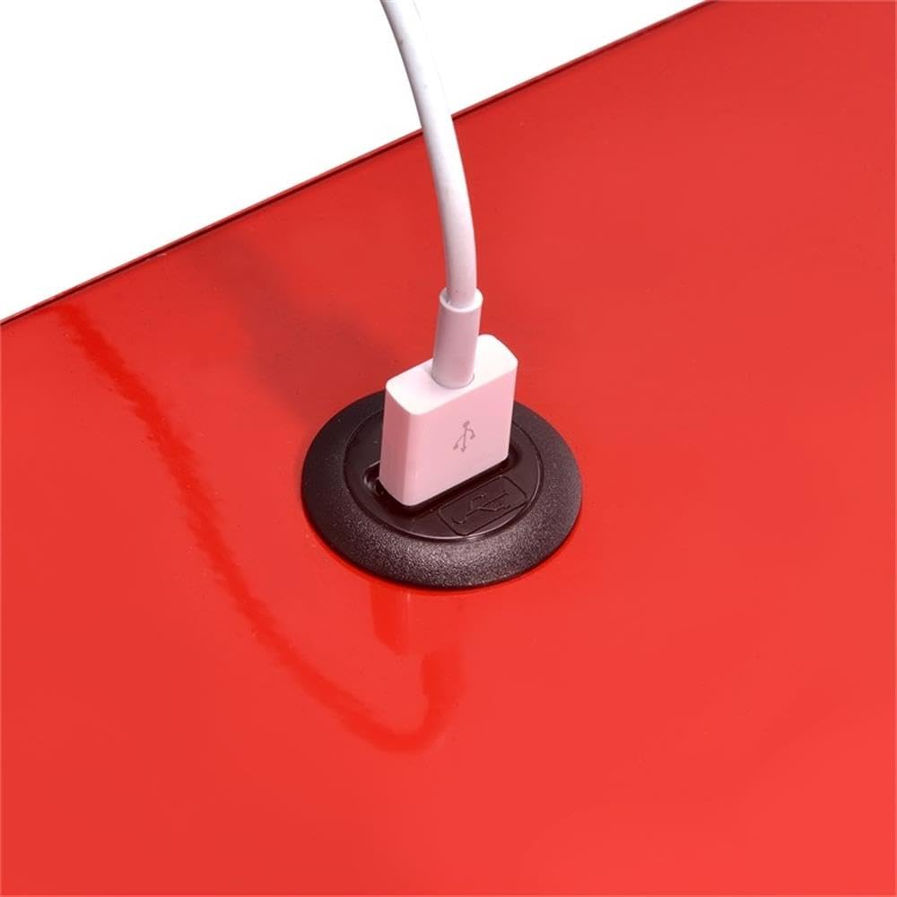 Red Metal Bedside Nightstand - From Where - 