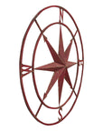 Red Metal Compass Wall Décor - From Where - 