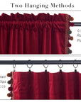 Red Pompom Velvet Curtains - From Where - 