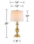 Regency Hill Traditional Table Lamp - From Where - 
