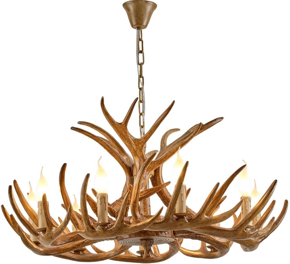 Resin Antler Ceiling Light Fixtures - From Where - 