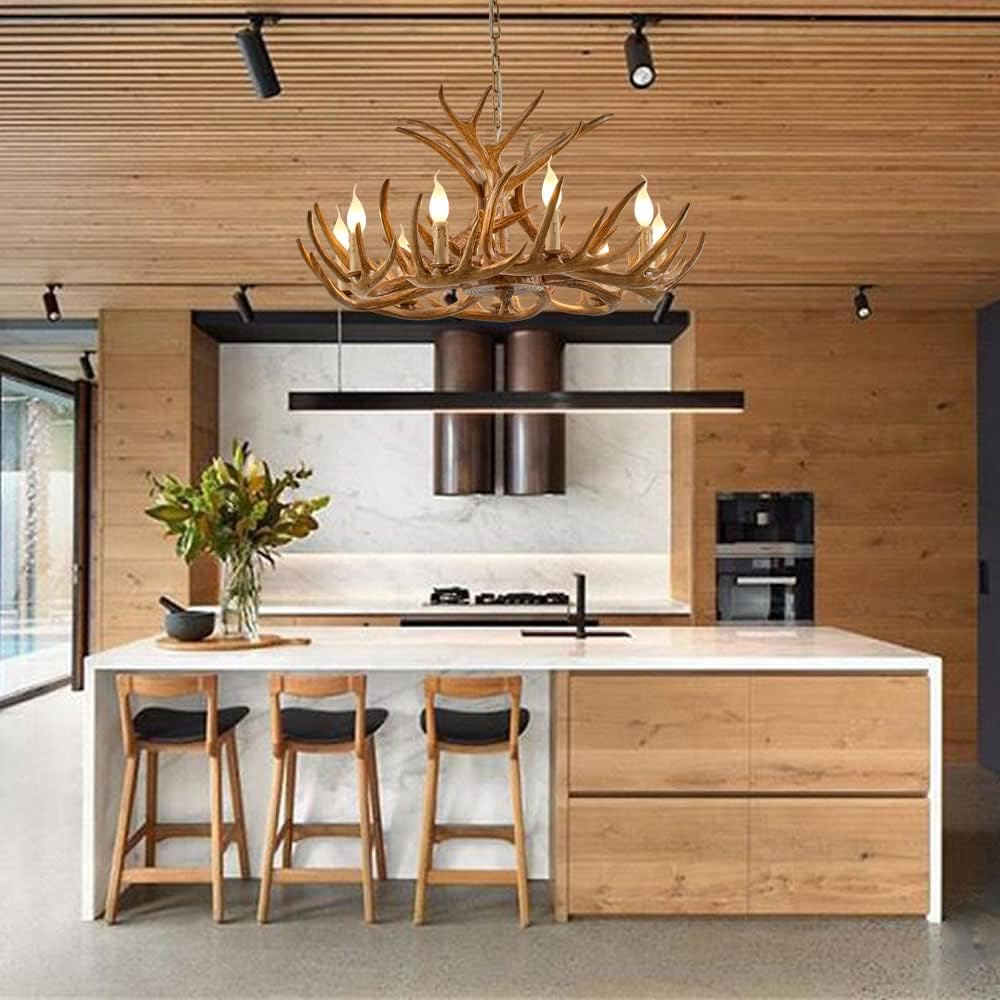 Resin Antler Ceiling Light Fixtures - From Where - 