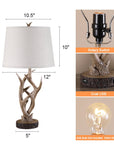 Resin Antler Table Lamp (Set of 2) - From Where - 
