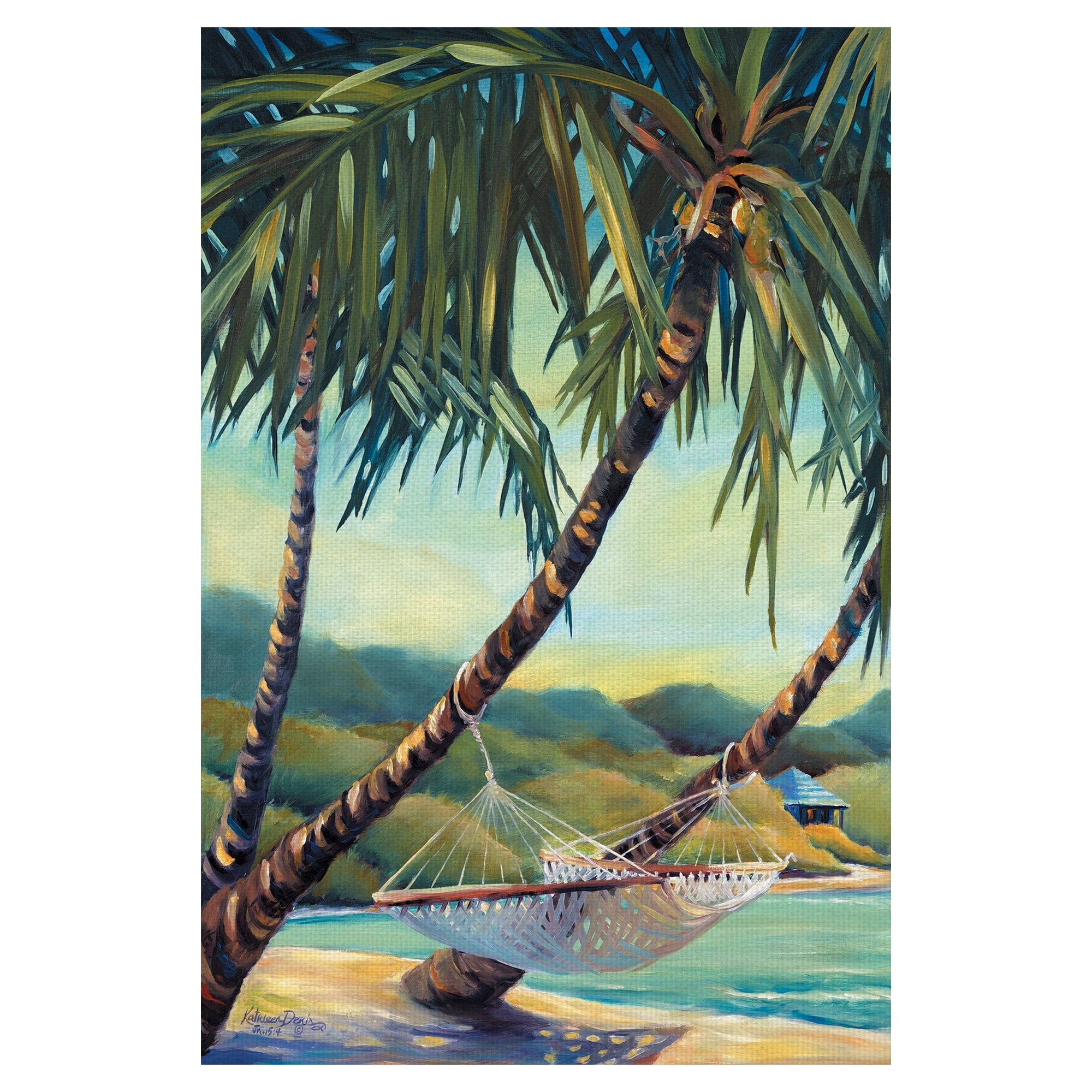 Rest Stop Beach Hammock Canvas Art - From Where - 