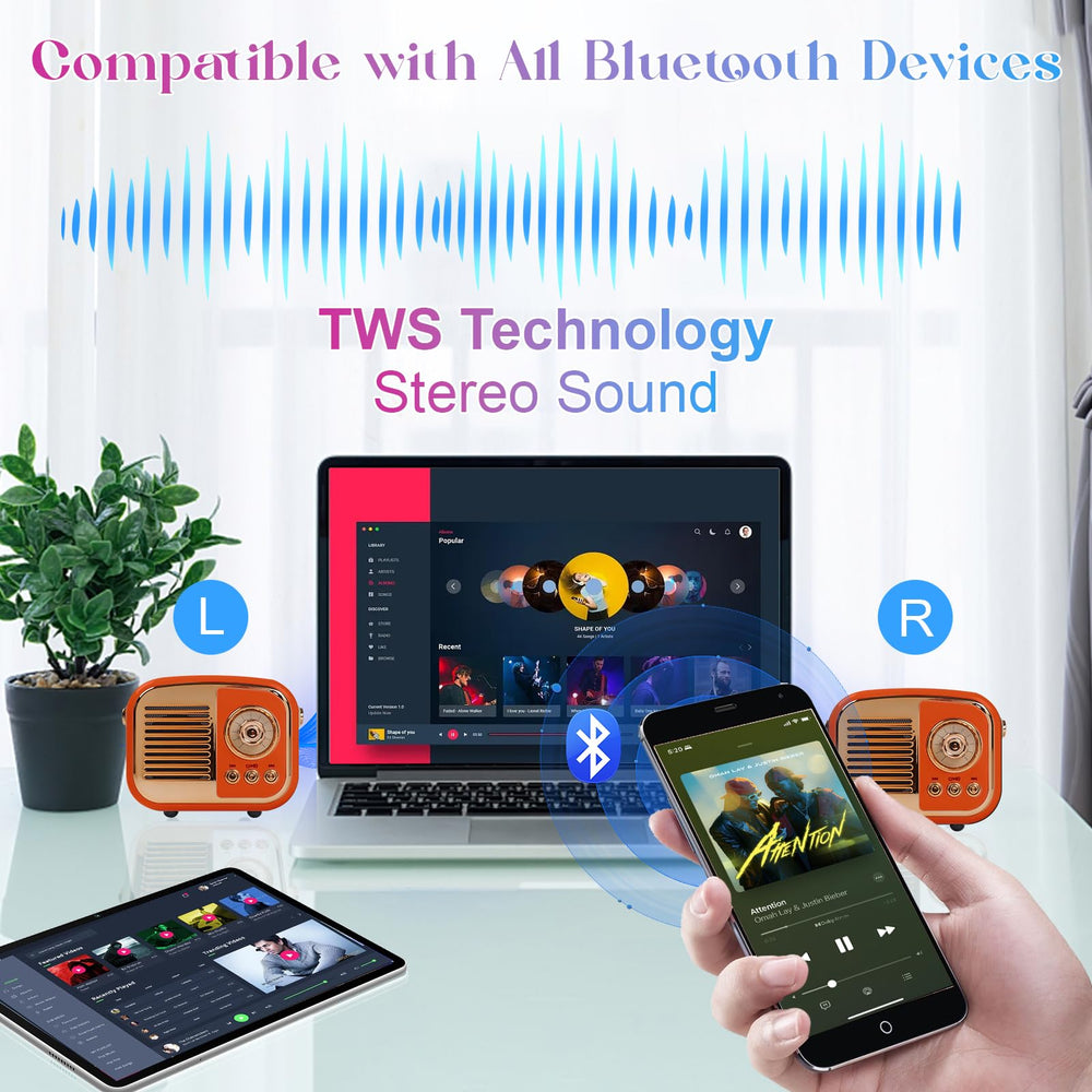 Retro Bluetooth Speaker - From Where - 