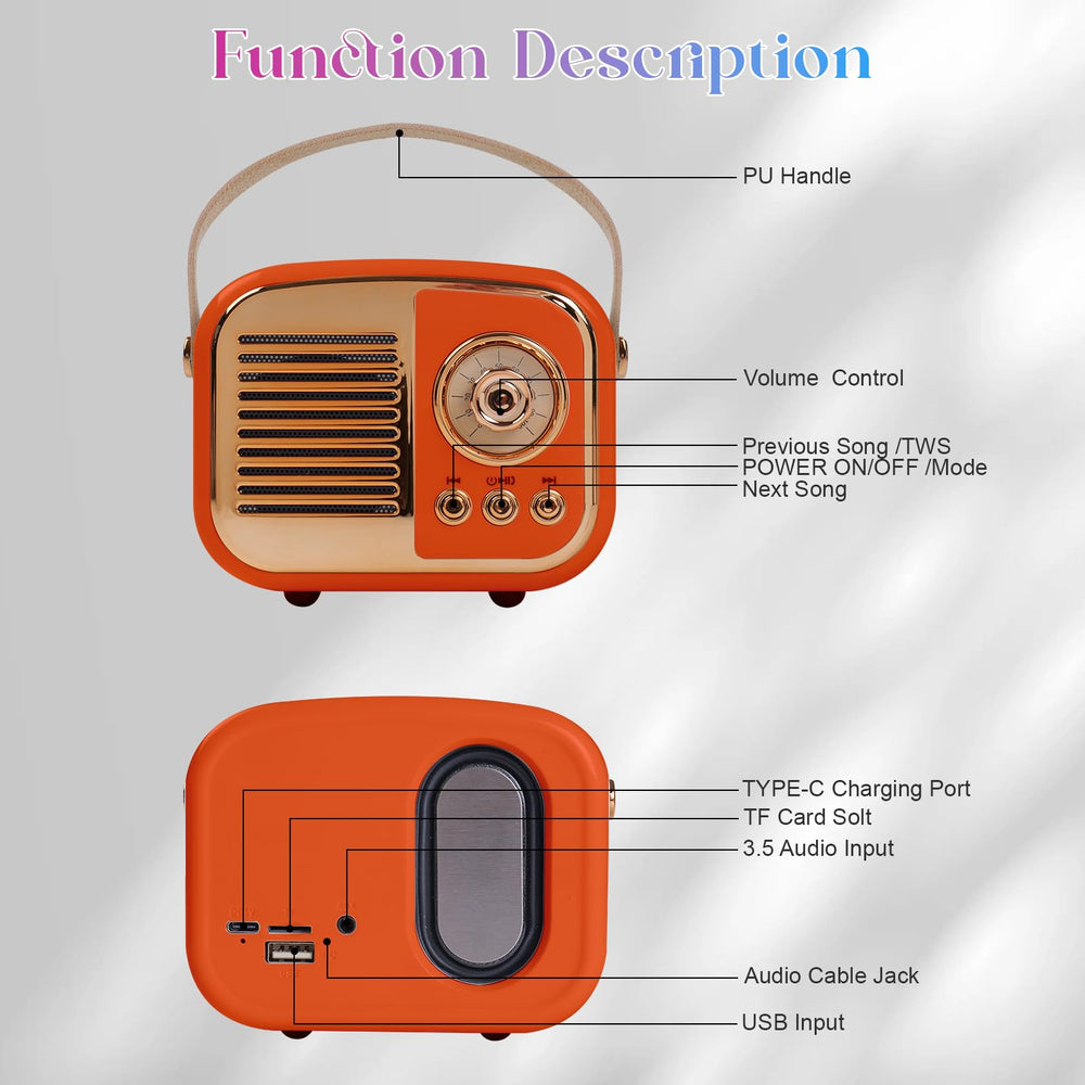 Retro Bluetooth Speaker - From Where - 