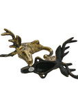 Retro Brass Deer Head Hooks - From Where - 