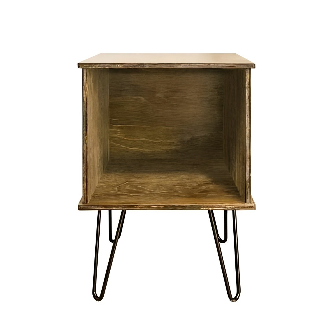 Retro End Table with Album Storage - From Where - 