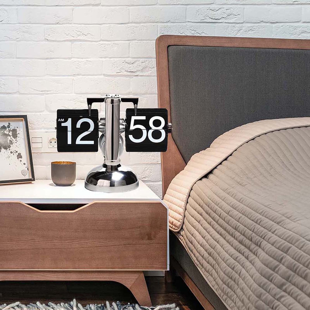 Retro Flip Down Mechanical Desk Clock - From Where - 