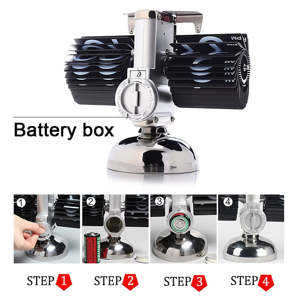 Retro Flip Down Mechanical Desk Clock - From Where - 