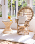 Retro Peacock Chair in Rattan - From Where - 