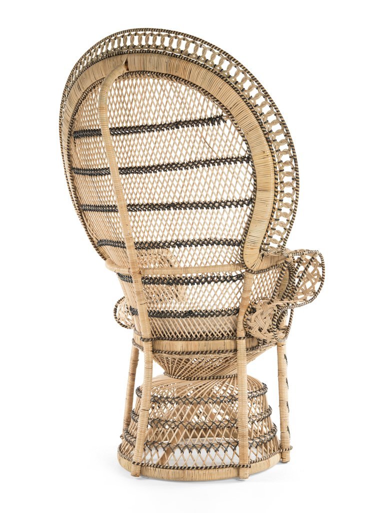 Retro Peacock Chair in Rattan - From Where - 
